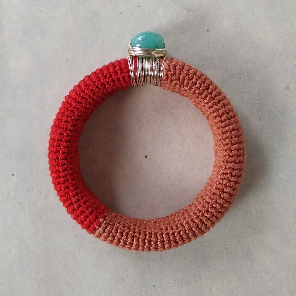 Pima Cotton Crochet Bracelet